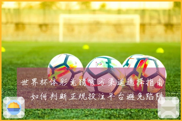 世界杯体彩竞猜官方渠道选择指南，如何判断正规投注平台避免陷阱